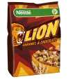 Pusryčių dribsniai NESTLE, Lion, su šokoladu ir karamele,  450g