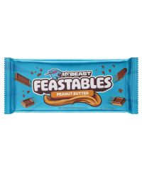 Pieninio šokolado plytelė FEASTABLES, su žemės riešutų sviestu, 60 g