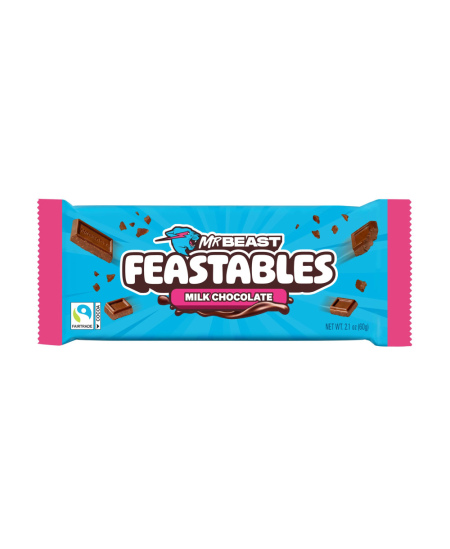 Pieninio šokolado plytelė, FEASTABLES, 60 g