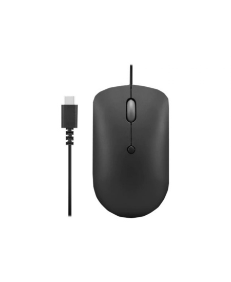 Lenovo | Compact Mouse | 400 | Wired | USB-C | Raven black