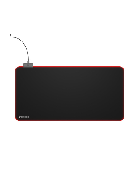 Genesis Mouse Pad | Boron 500 XXL RGB | Mouse pad | 400 x 800 x 4 mm | Black
