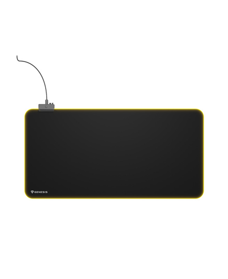 Genesis Mouse Pad | Boron 500 XXL RGB | Mouse pad | 400 x 800 x 4 mm | Black