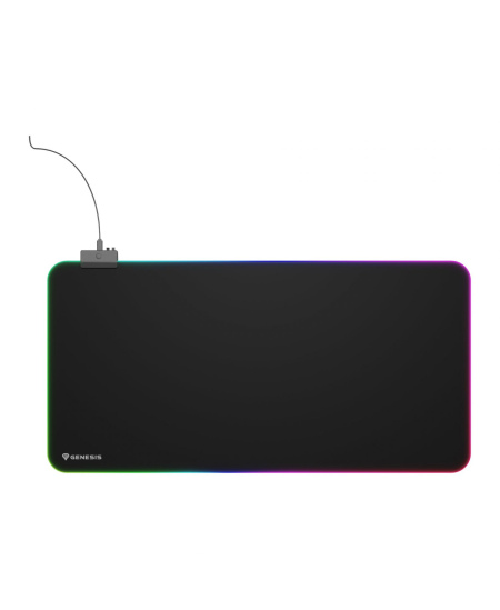 Genesis Mouse Pad | Boron 500 XXL RGB | Mouse pad | 400 x 800 x 4 mm | Black