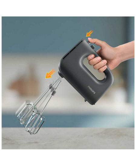 Philips Hand mixer | HR3739/00 5000 Series | Hand Mixer | 400 W | Number of speeds 5 | Turbo mode | Black