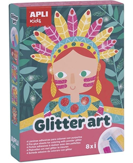 Kūrybinis rinkinys Apli Kids „Glitter art”