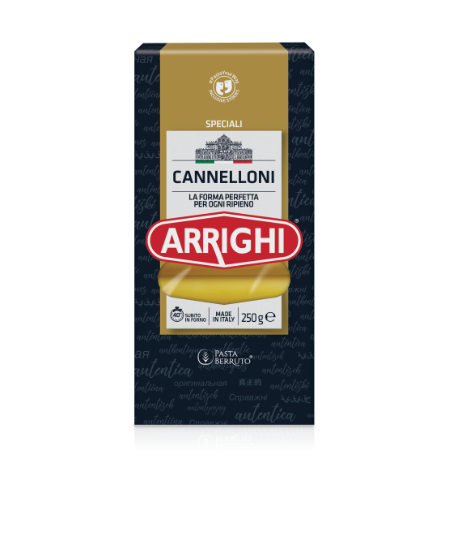 Makaronai  ARRIGHI Cannelloni, dideli vamzdeliai, 250 g