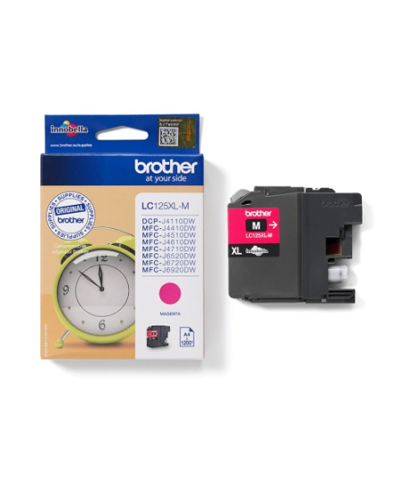 Brother LC125XL (LC125XLM) Rašalinė kasetė, Purpurinė