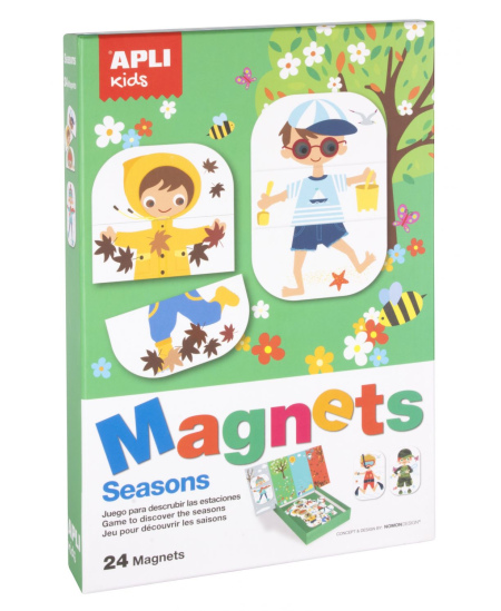 Magnetinis žaidimas-dėlionė Apli Kids Sezonai