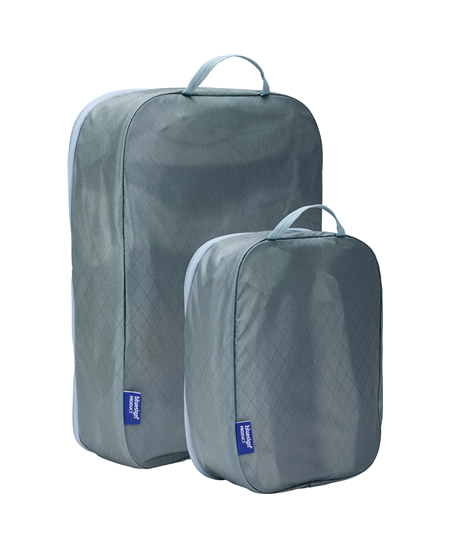 Thule | Packing Cube Set, 1x Medium, 1x Small | Packing Cube | Pond Gray