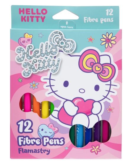 Flomasteriai HELLO KITTY Pastel, 12 vnt.