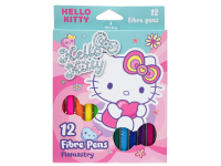 Flomasteriai HELLO KITTY Pastel, 12 vnt.