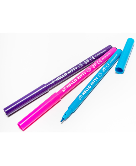 Flomasteriai HELLO KITTY Pastel, 12 vnt.