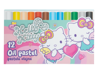 Aliejinės pastelės HELLO KITTY Pastel, 12 vnt.