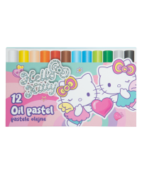 Aliejinės pastelės HELLO KITTY Pastel, 12 vnt.