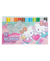 Aliejinės pastelės HELLO KITTY Pastel, 12 vnt.