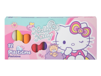 Plastilinas HELLO KITTY Pastel, apvalus, 12 spalvų