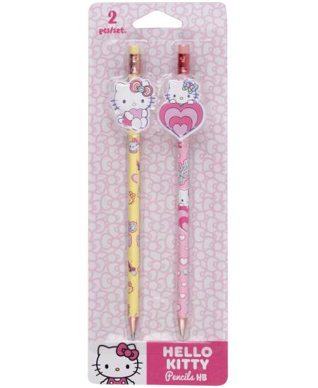 Pieštukai su trintukais HELLO KITTY Pastel, HB, 2 vnt.