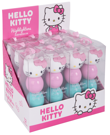 Rutulio formos markeriai HELLO KITTY, 3 spalvų