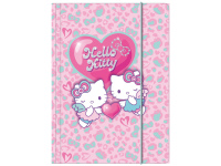 Aplankas su gumele HELLO KITTY Pastel, kartoninis, A4