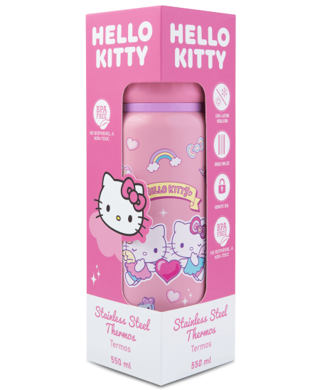 Termosas HELLO KITTY Pastel, 550 ml