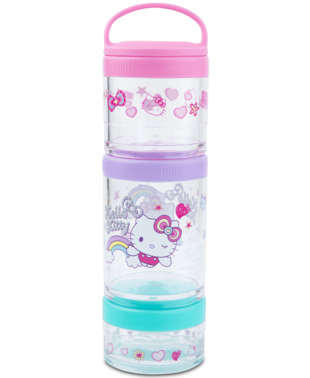 Apvali užkandžių dėžutė HELLO KITTY Pastel, 3 skyrių
