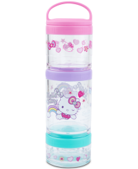 Apvali užkandžių dėžutė HELLO KITTY Pastel, 3 skyrių