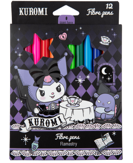 Flomasteriai KUROMI, 12 vnt.