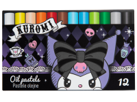 Aliejinės pastelės KUROMI, 12 vnt.