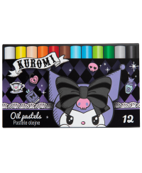 Aliejinės pastelės KUROMI, 12 vnt.