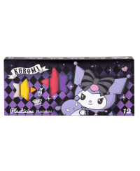 Plastilinas KUROMI, apvalus, 12 spalvų