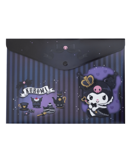 Aplankas (vokas) KUROMI, su spaustuku, A4