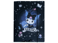 Aplankas su gumele KUROMI, kartoninis, A4