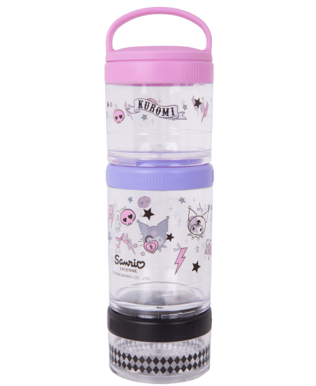 Apvali užkandžių dėžutė KUROMI, 3 skyrių