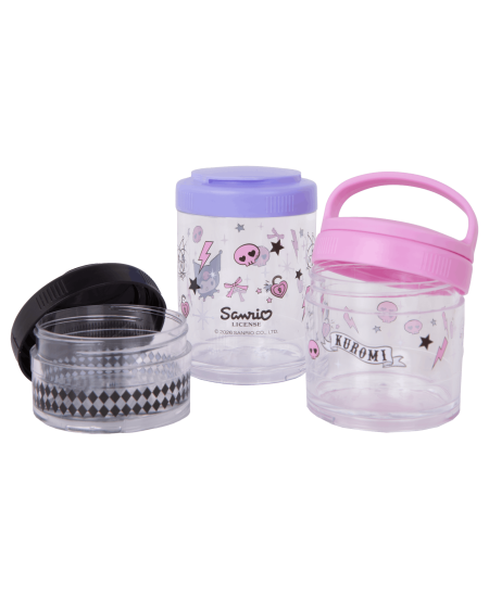 Apvali užkandžių dėžutė KUROMI, 3 skyrių