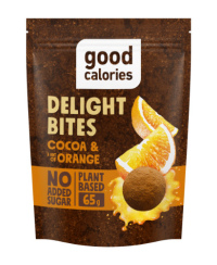 Datulių užkandis GOOD CALORIES, su apelsinais ir kakava, 65 g