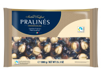 Šokoladiniai saldainiai PRALINES, su lazdyno riešutų kremu, 1 kg
