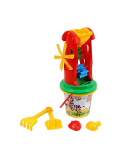 Smėlio žaislų rinkinys su malūnėliu