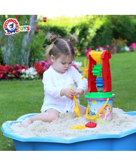Smėlio žaislų rinkinys su malūnėliu