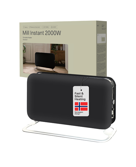 Mill | Heater | SG2000LED | Convection Heater | 2000 W | Number of power levels 3 | Suitable for rooms up to 5-20 m² | Black