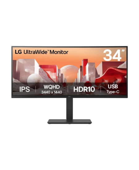 LG | 34BA75QE-B | 34 " | IPS | 21:9 | 60 Hz | 5 ms | 3440 x 1440 pixels | 300 cd/m² | HDMI ports quantity 2