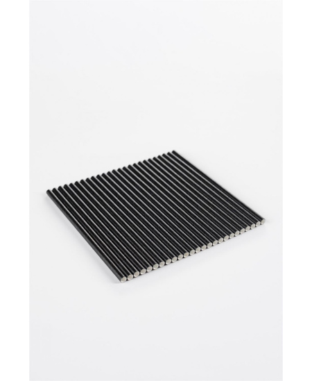 Popieriniai šiaudeliai, juodi, 6 mm, L 20 cm, 500 vnt