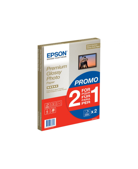 Epson Premium Glossy Photo Paper 30 sheets Photo, White, A4, 255 g/m²