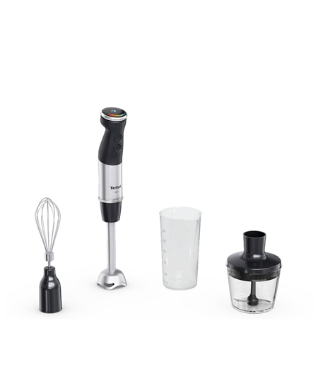 TEFAL | Hand Blender | Quickchef+ HB673830 | Hand Blender | 1000 W | Number of speeds 20 | Turbo mode | Black/Stainless Steel