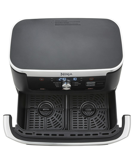 NINJA | Double Air Fryer | AF500EU Foodi FlexDrawer | Power 2470 W | Capacity 10.4 L | Black