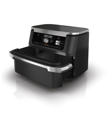 NINJA | Double Air Fryer | AF500EU Foodi FlexDrawer | Power 2470 W | Capacity 10.4 L | Black
