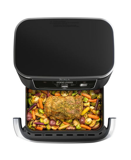 NINJA | Double Air Fryer | AF500EU Foodi FlexDrawer | Power 2470 W | Capacity 10.4 L | Black