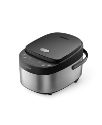 Philips Mini rice cooker | HD3093/80 3000 series | 600 W | 0.85 L | Number of programs 8 | Black/Stainless Steel