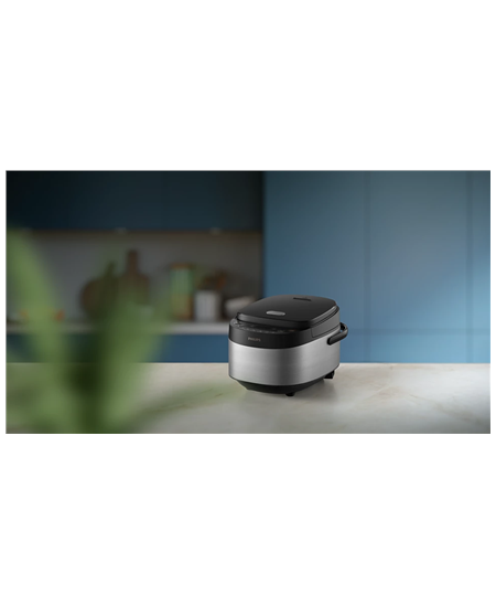 Philips Mini rice cooker | HD3093/80 3000 series | 600 W | 0.85 L | Number of programs 8 | Black/Stainless Steel
