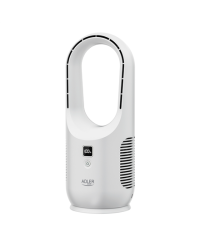 Adler Bladeless Rechargeable Fan | AD 7343 | Desk Fan | White | Diameter 14 cm | Number of speeds 3