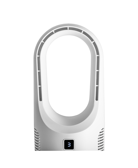 Adler Bladeless Rechargeable Fan | AD 7343 | Desk Fan | White | Diameter 14 cm | Number of speeds 3